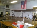 Double Bimini 14' Long -5 Yr Warranty Fabric 1" Frame Vinyl Fittings Straps. Fixed Price $1300.00.