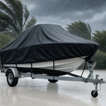 Heavy Duty 1200D Boat Cover, Waterproof & Uv Resistant, Fits 16-18.5 Ft V-hull,. Fixed Price $94.94.