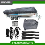 14-16FT 210D Trailerable Cover Waterproof Fishing Speedboat V-shape Gray. Fixed Price $30.26.