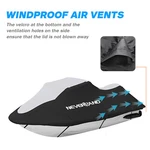 Neverland Fit Up To 120" Trailerable Jet Ski Cover Waterproof Heavy Duty Black. Fixed Price $42.23.