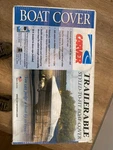 New Old Stock Carver Trailerable Boat Cover 16'6" Length 85" Beam Width 74316P. Fixed Price $135.35.