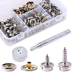 120-PIECES Stainless Steel Marine Grade Canvas And Upholstery Boat Cover Snap. Fixed Price $26.76.