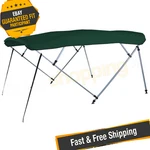 Carver Forest Green Sunbrella Acrilyc Square Tube 4-BOW Bimini Top. Fixed Price $667.46.