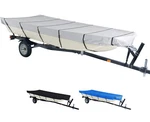 Icover Trailerable Jon Boat Cover,water Proof Heavy Duty ,grey/blue/black. Fixed Price $63.75.