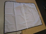 Privacy Enclosure Curtain White Black 56" Long X 73 1/2" Wide Marine Boat. Fixed Price $79.95.