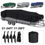 Boat Cover Pontoon Waterproof Heavy Duty Fit 17FT 24FT Long & Beam Up 102". Fixed Price $41.35.