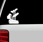 Golf Bag Club Iron Driver Putter Tee Decal Sticker For Car Truck Suv Van Window. Fixed Price $6.27.