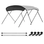 Boat Bimini Top Bow 8 54 91 -96 Light Grey Leader Accessories Rear. Fixed Price $369.99.