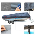 V-hull 210D Gray 17-19FT Waterproof Boat Cover Trailerable Fishing Ski Bass. Fixed Price $27.47.