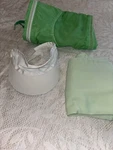 Lululemon Sea Foam Green Rain Jacket Size 4+ Laser Top Visor Matching 3 Set. Fixed Price $77.00.