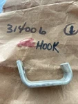 Omc 314006 Front Motor Cover Hook For 1968 100 Hp And 1969 55. Fixed Price $6.99.