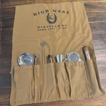 High West Distillery Canvas Bartender Roll Up Bag Bartending Tool Kit - New. Fixed Price $39.99.
