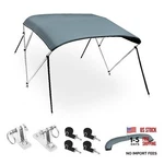 3 Bow Bimini Top Cover Boat Canopy 600D Canvas Sun Shade Stainless Steel Deck. Fixed Price $168.50.