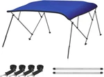 Naviskin Pacific Blue 3 Bow 6'L X 46" H 67"-72" Bimini Top Cover 1" Frame. Fixed Price $144.99.