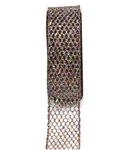 Kel-toy Metallic Glitter Mesh Net Ribbon, 1.5-INCH By 10-YARD, Red/gold/blue. Fixed Price $7.49.