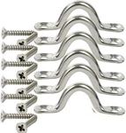 Amarine Made 6 Pack Stainless Steel Bimini Boat Top Pad Eye, Strap,tie Down. Fixed Price $13.99.