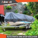 Labwork Boat Cover Fishing V-hull Heavy Duty Trailerable Waterproof 20-22FT 210D. Fixed Price $27.34.