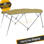 Carver Toast Sunbrella Acrilyc Square Tube 4-BOW Bimini Top. Fixed Price $667.46.