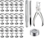 200 Pieces Stainless Steel Snap Fastener Kit, Betterjonny 15MM Heavy Silver. Fixed Price $21.67.