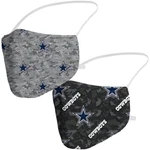 2 Pack Dallas Cowboys Licensed Camo Print Washable Resuable Face Mask Cover. Fixed Price $5.50.