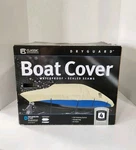 Classic Accessories Boat Cover Waterproof Sealed Seams 17-19 Foot V-hull Read. Fixed Price $150.00.