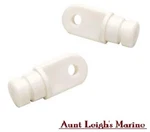 Seachoice Pair (2) Bimini Canopy Top White Internal Eye Ends 7/8" Round Tubing. Fixed Price $10.49.