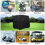 Black Golf Cart Cover Passenger Enclosure For Yamaha Ezgo Club 400D. Fixed Price $28.14.
