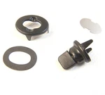 Dot Turn Button Double Prong, Black Oxide Finish, W/ Eyelet & Backing Plate. Fixed Price $225.88.