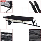 12FT/14FT/16FT/18FT For Jon Boat Beam Width Up To 75INCH 210D Black Cover. Fixed Price $23.86.