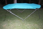 New Vortex Teal/aquamrine 4 Bow Pontoon/deck Boat Bimini Top 8' Long 73-78" Wide. Fixed Price $255.99.