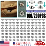 Stainless Steel Fastener Snap Press Stud Cover Cap Button Marine Boat Canvas Kit. Fixed Price $12.99.