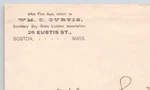 C1900S Wm C. Curtis Bay State Lumber Association Boston Ma Postal Cover. Fixed Price $13.99.