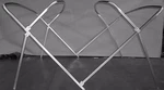 Pontoon Boat Bimini Frame - 1.25" Square Tubing 7' Long Front Braces. Fixed Price $480.00.