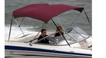 Shademate Stainless 3-BOW Bimini Top 5'L X 32''H 67''-72'' Wide Burgundy Boat. Fixed Price $399.95.