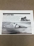 1967 Starcraft Caravel W/80HP Mercruiser Power Boat--very Nice Vintage Orig Ad. Fixed Price $7.95.