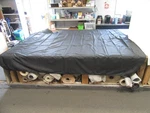 Sureshade Universal Bow Power Bimini Top Cover 113 3/8" X 106 Black Boat. Fixed Price $169.95.