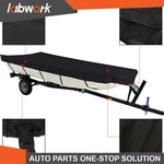 Labwork 12FT-18FT Waterproof Heavy Duty Towable For Jon Boat Cover Black 600D. Fixed Price $38.04.
