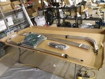 Shademate Bimini Top 4-BOW, Sunbrella, 8'L X 54"H, 91"-96" Wide, Green 1060. Fixed Price $365.00.