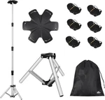 Extra Tall Affordura Boat Cover Support Pole With Metal Tripod Base 1 Pk. Fixed Price $59.58.