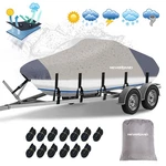 14FT 15FT 16FT Trailerable Boat Cover Waterproof Heavy Duty Fits V-hull Tri-hull. Fixed Price $49.99.