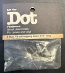 Lift The Dot Fasteners TSD-5 Self Tapping Screws 3/8 Nickel Brass 5X Pack D2.3. Fixed Price $7.40.
