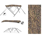 Camo Boat Bimini Top 3 Bow Round Tube 79"-84"W X 60"H 6'L. Fixed Price $827.73.