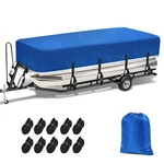 21FT-24FT Pontoon Boat Cover Waterproof Heavy Duty Anti-uv Dust Rain Protection. Fixed Price $53.99.