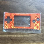 Nintendo Game Boy Micro OXY-005 Red Flame Faceplate Console Shell Cover Oem. Fixed Price $34.99.