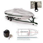 14' 16' V-hull Fishing Ski Storage Mooring Boat Cover Silver Marine Grade 600D. Fixed Price $89.95.