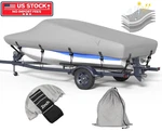 5-PLY 1200D Boat Cover With Length 20'-22', Beam Width Up To 102'', Gray. Fixed Price $139.87.