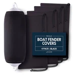 Byllstore Boat Fender Covers Polyester 4-PACK 10 X 26 , Black. Fixed Price $45.00.