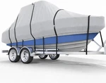 Airow 18-20FT Center Console Boat Cover Heavy Duty 600D Hard T-top Zippered Gray. Fixed Price $139.95.