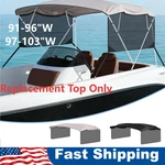 4 Bow Boat Bimini Top Replacement Canvas W/ Side Walls Sun Shade Canopy 8'L. Fixed Price $95.99.