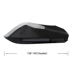Gery & Black 600D Trailerable Jet Ski Cover 136'-145'(3SEATER). Fixed Price $27.86.